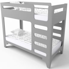 Ліжко двоярусне IndigoWood Cubed gray 190х90см